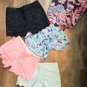 Lilly shorts and J. Crew short
